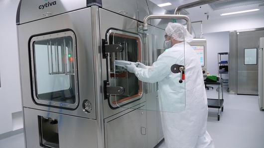 Cytiva SA25 Aseptic Filling Workcell - nested components and press-fit closures