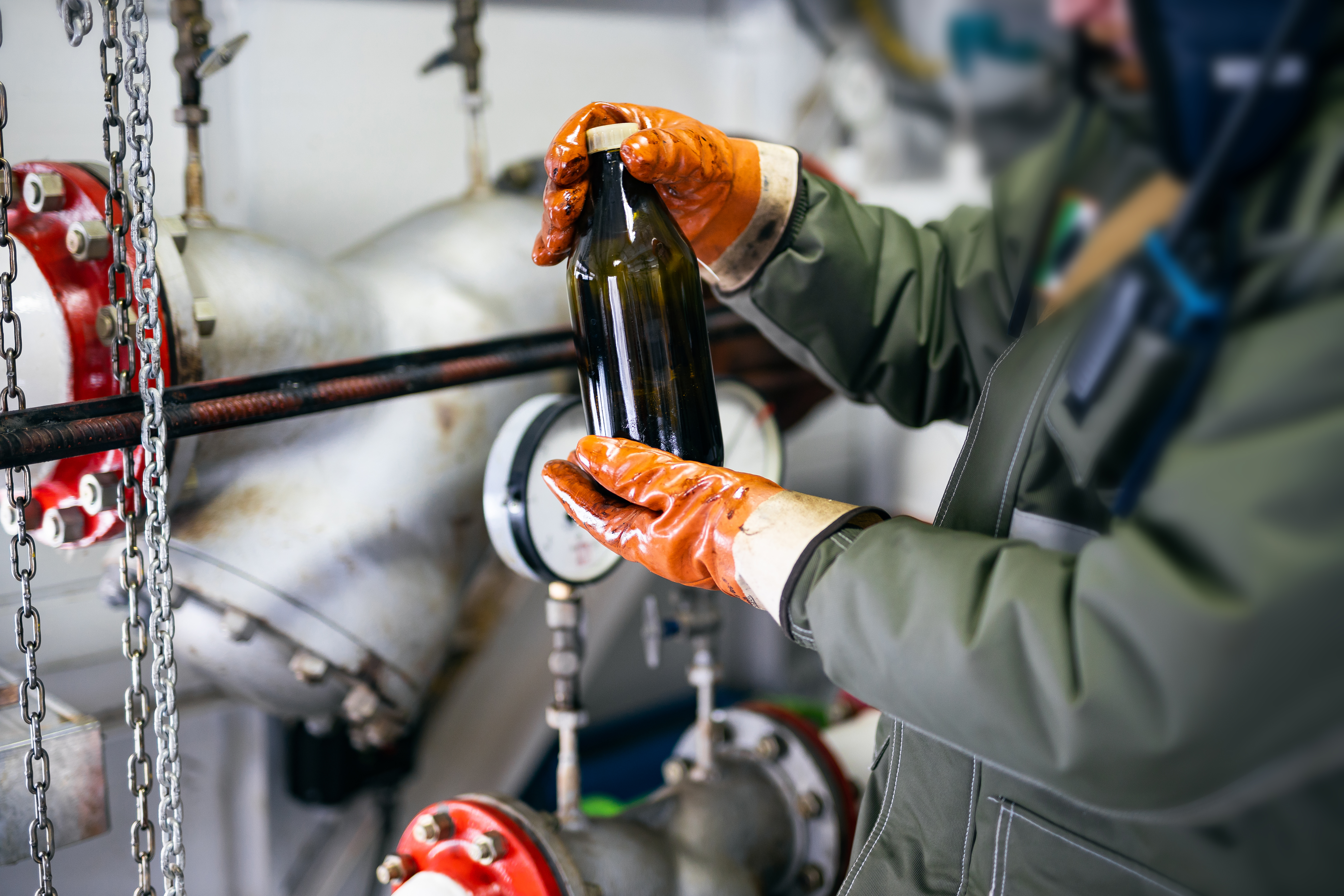 Petrochemical sample for analysis