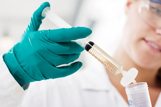 Syringe filter in the lab