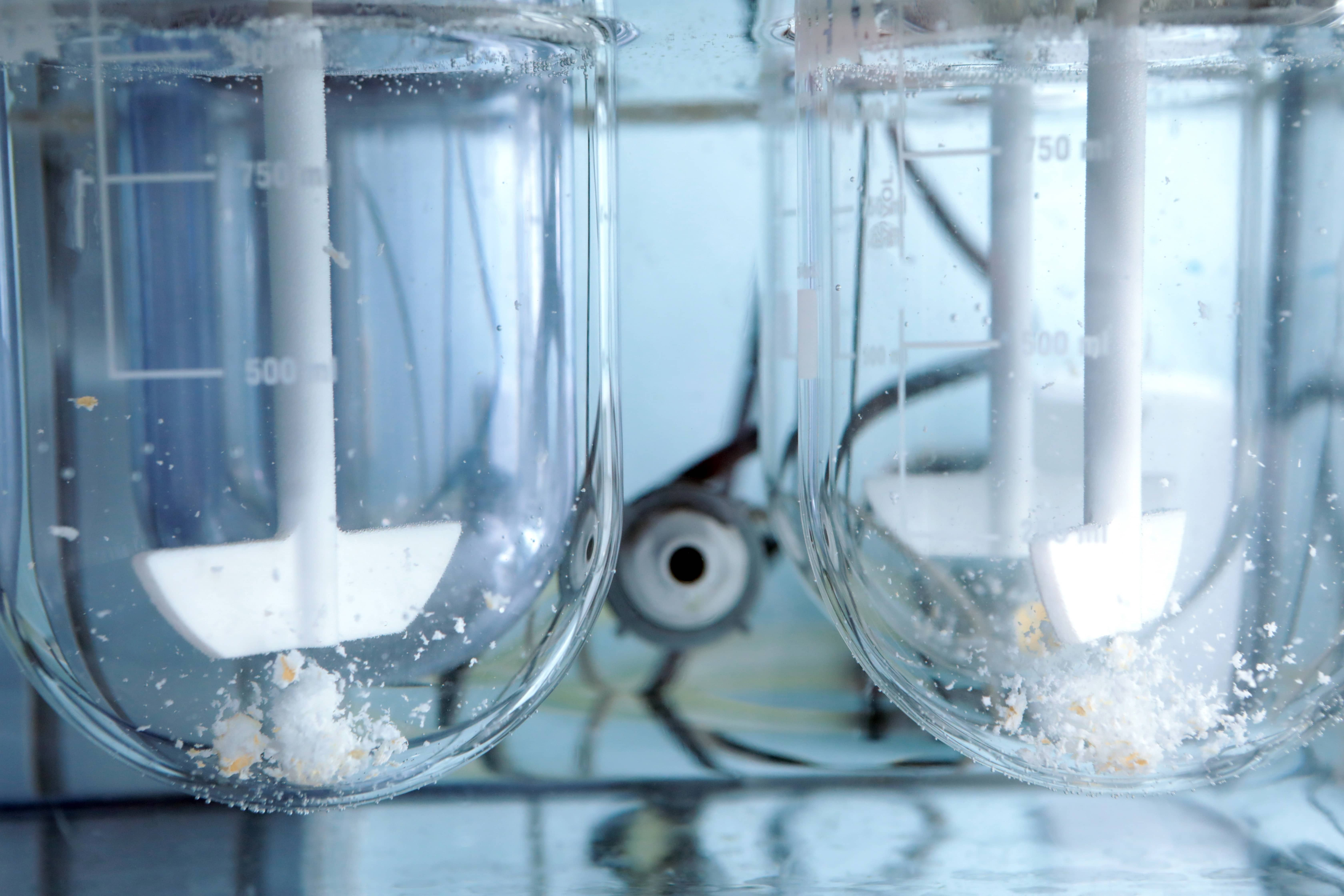 Dissolution vessel in use